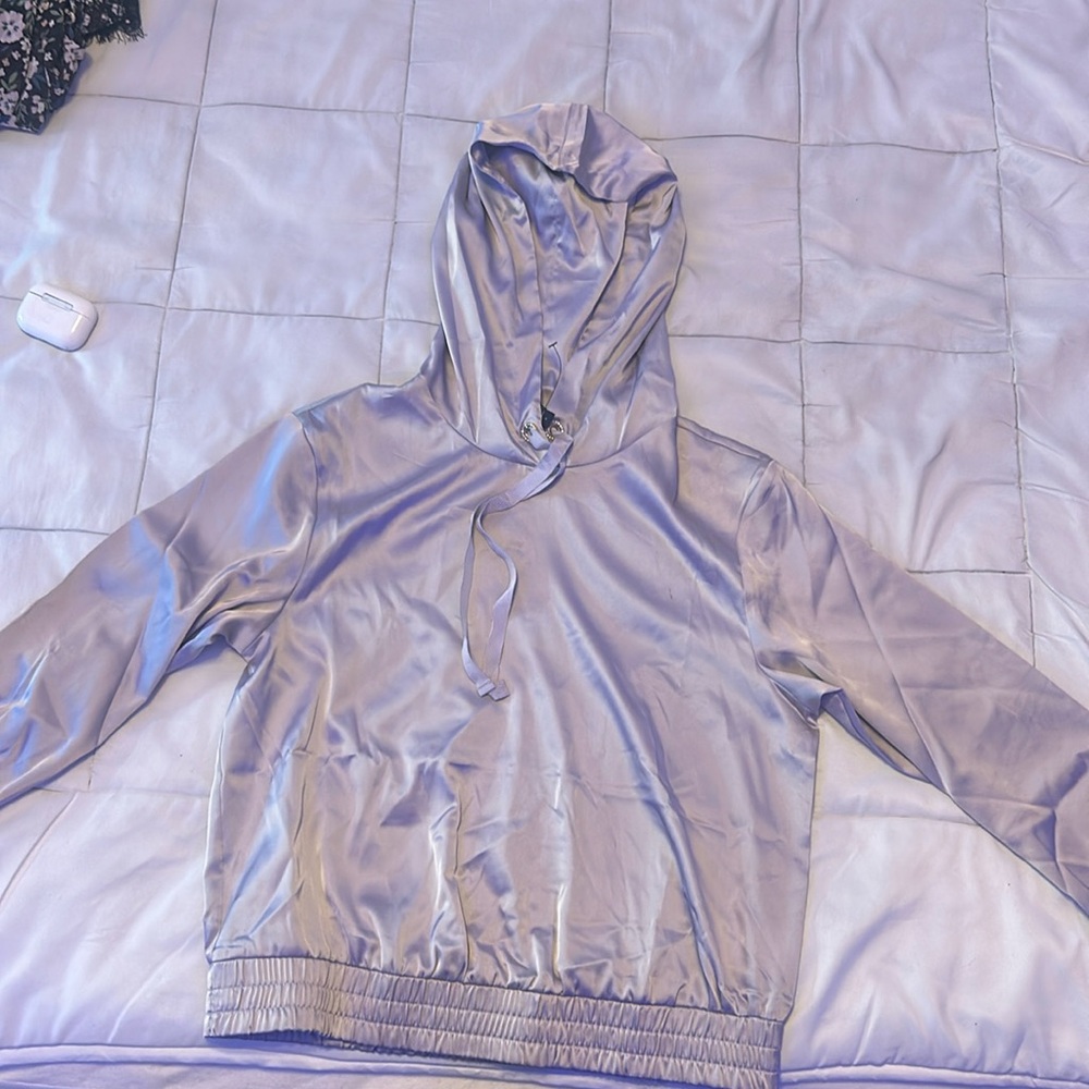 Lilac Silk Blouse - Picture 1 of 4
